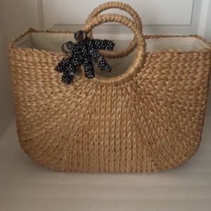 Large Straw Beach Bag Tote